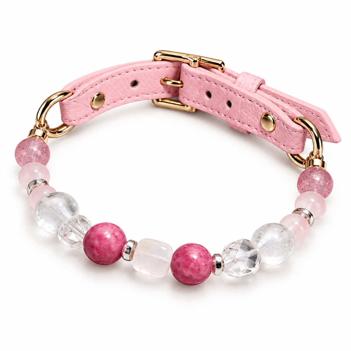 Rose Crystal Pet Collar